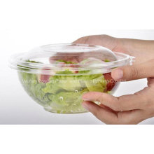 Alta qualidade descartável salada clara tigela com tampa